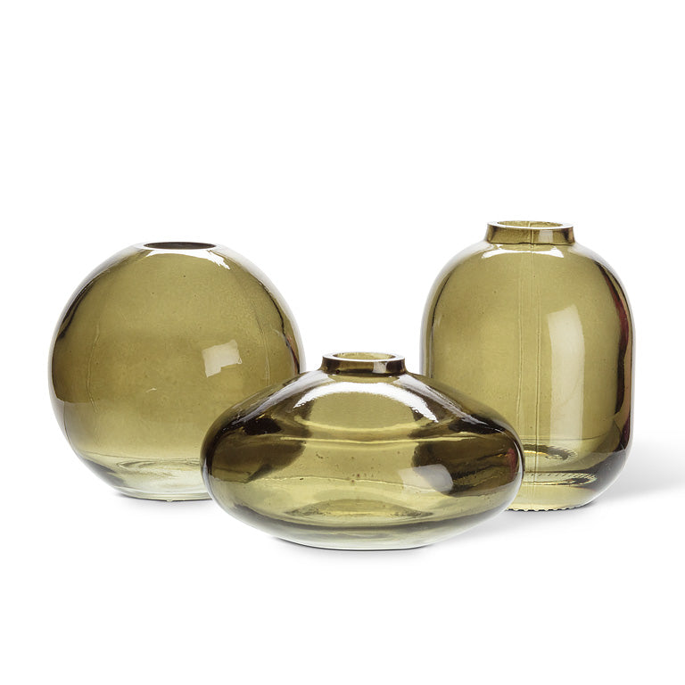 Small Bud Vase-Moss Green-3"H