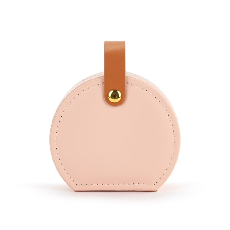 Pink Travel Jewelry Case - 4x3in