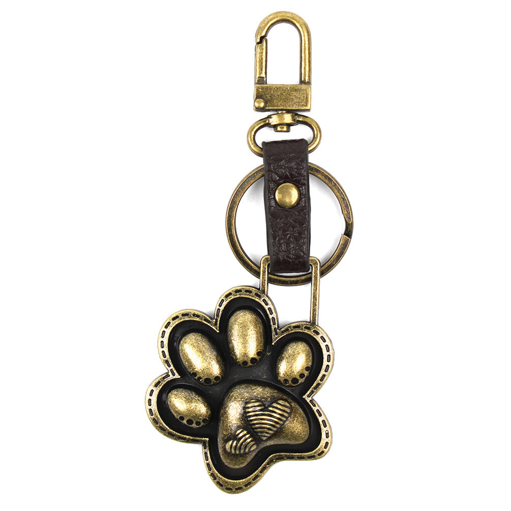 Gemini Keychain - Paw Print