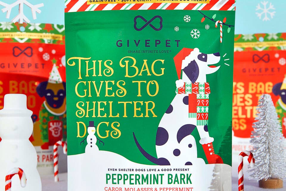 GivePet Peppermint Bark Holiday Dog Treat