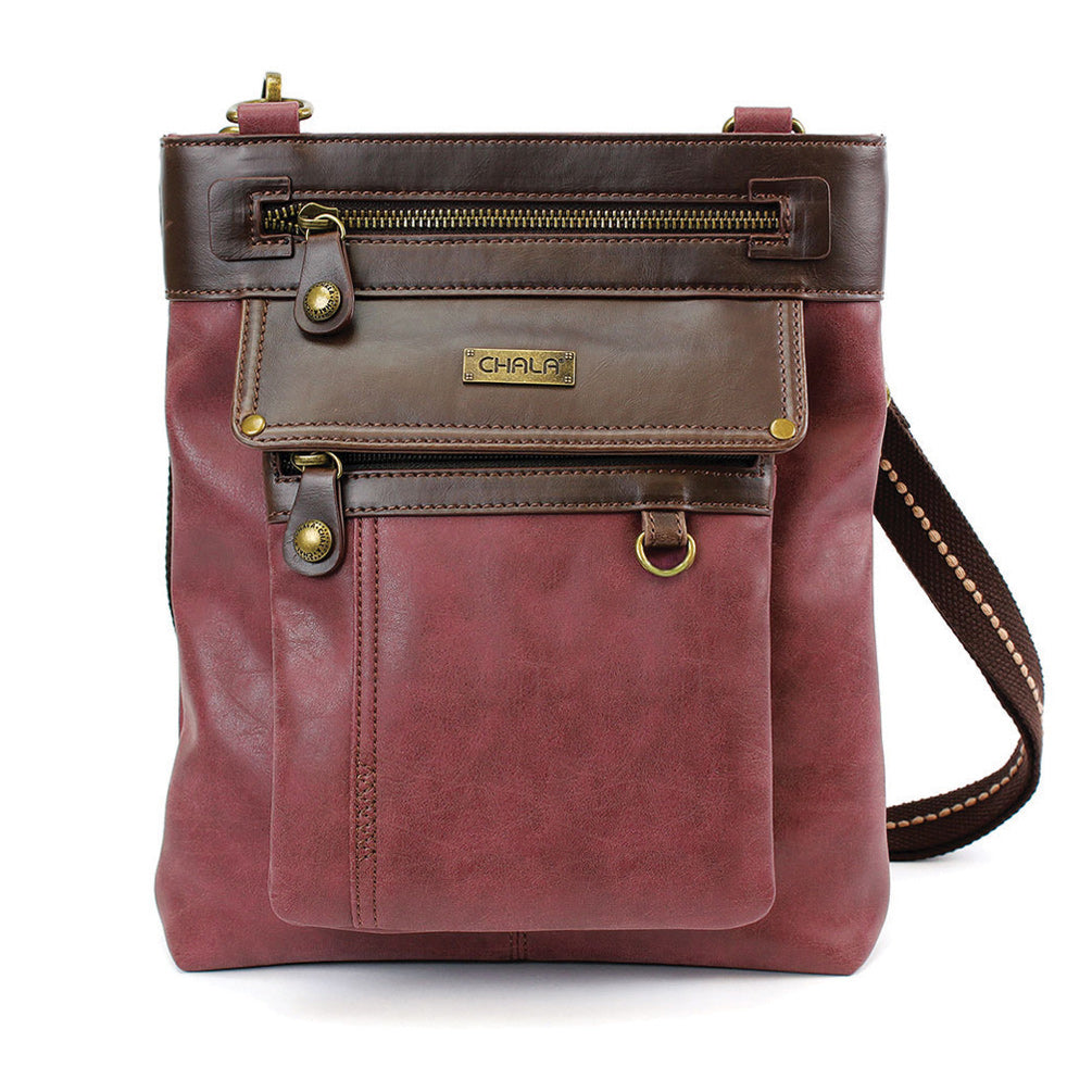 Gemini Xbody Bag - burgundy