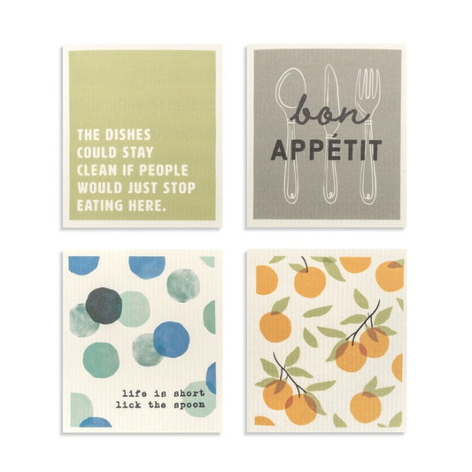 Classic Kitchen Dish Cloths - 4