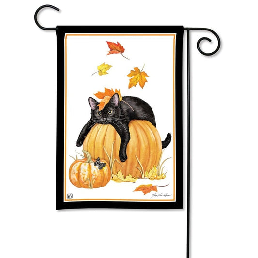 Studio M - Pumpkin Cat Garden Flag