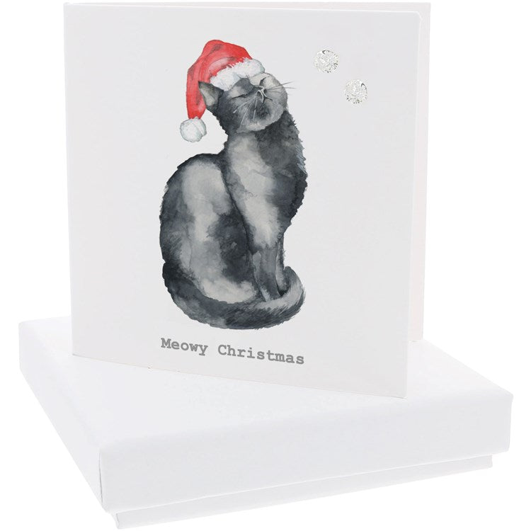 Meowy - 5mm Sterling Silver Cubic Zirconia Stud Ea